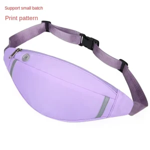 Reflective Earphone Holes Custom Waist Bag Men’s & Women’s Chest Bag for Running Gym & Sports Crossbody Bag Phone Bag