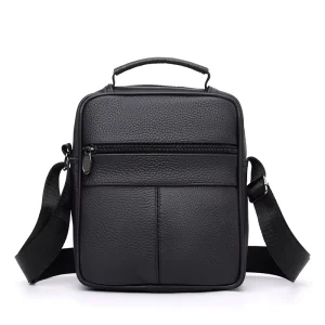 Remove Men’s Genuine Leather Crossbody Messenger Bag Casual Shoulder Sling Waterproof Anti Theft Fashionable Handbag