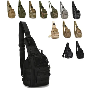Responder Trauma Mobile Men’s Mountaineering Camouflage Crossbody Vest Sling Bag for Men Tactical