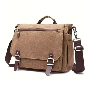 Retro Canvas Mens Messenger Bag Crossbody Bag Business Briefcases Sac Crossbody