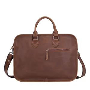 Retro Men’s Luxury PU Leather Handbag Casual Office Shoulder Messenger Briefcase Laptop Soft Bag