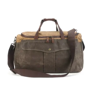 Retro Men’s Travel Bag Waterproof Large Capacity Fitness Bag Outdoor Shoulder Bag