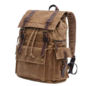 Retro Rucksack Men’s and Women’s Batik Canvas Travel Backpack Computer Bag Outdoor Leisure Hiking Mountaineering Bag