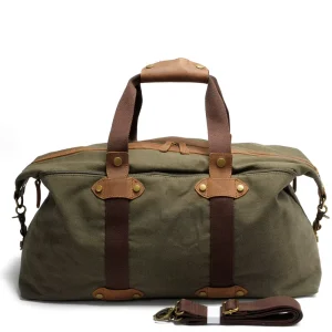 Retro Simple Canvas Sports Bag Men’s Thick Canvas Travel Bag Sports Travel Tote Bag Fashion Shoulder Crossbody