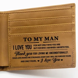 Retro Vintage PU Men’s Short Wallet Card Holder Polyester Laser Engraving Gift Export VP