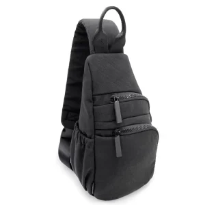 Rpet 420D Crinkle Men’s Nylon Crossbody Sling Bag Women Triangle Canvas Crossbody Bag