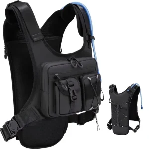 Running Hydration Vest Backpack Lightweight Chest Pack With Water Bladder Bag Daypack For Hiking Running Cycling Race Marathon
