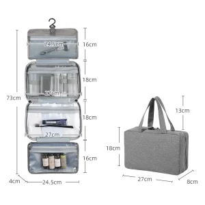 S9 Travel Waterproof Foldable Dry and Wet Separation Toiletry Bag Men’s Makeup Storage Bag Makeup Bag