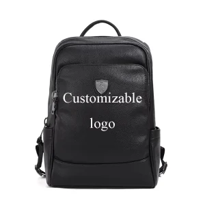 SEWAFOX New Fashionable Men’s Genuine Leather Backpack High Quality Business Commuting Backpack Customizable Travel Bag