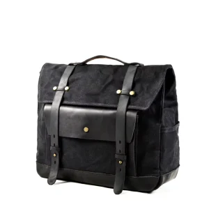 Saddle Bags for Motorcycle Travel with Classic Styling and Timeless Messenger Bag Vintage Crossbody Satchel Canvas Leather Bag