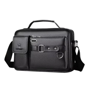 Shoulder Bag Men’s Casual Business Multi pocket Handbag Portable Crossbody Bag