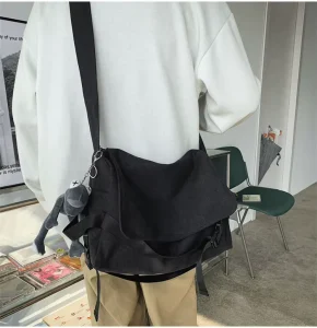 Shoulder Bag for Men Large Canvas Messenger Bag with Multiple Pockets for Men and Women Crossbody Shoulder Tote Hobo Laptop Bag