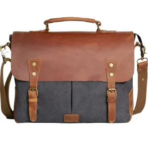Simple Business Men’s PU Leather Messenger Bag Fashion Briefcase Shoulder Bag