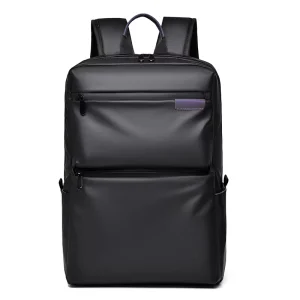 Simple Business Schoolbag Waterproof Notebook Backpack Multi functional Men’s Backpack