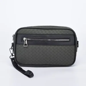 Simple Durable Casual Handbag Fashion Trendy Men’s Crossbody Bags Outdoor Sling Custom Logo PU Leather Shoulder Bag