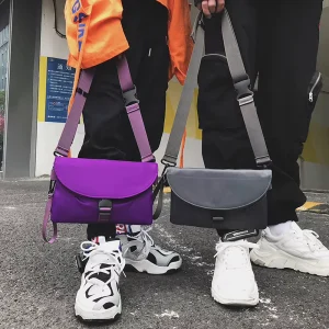 Simple Durable Man Lady Spring Messenger Cross Body Bag Wholesales Multi color Unisex Trendy Casual Fashion Nylon Sling Shoulder