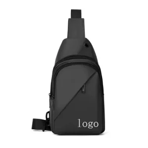 Simple Nylon Fashion Shoulder Crossbody Sling Bag Waterproof Fanny Pack Men Outdoor Chest Bag for Travel