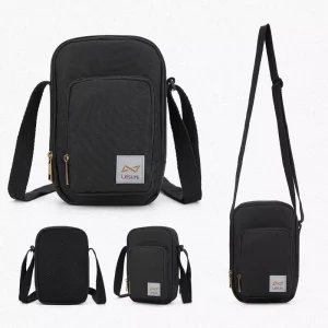 Simple Square Crossbody Bag for Men New Fashion Single Shoulder Custom Logo Messenger Bag