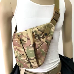Single Shoulder Anti theft Bag Men’s Cross body Chest Bag Multi functional Storage Outside Leisure Sports Waist Pack