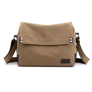 Single Shoulder Bag Multifunctional and Lightweight Men’s Bag New Men’s Canvas Large Capacity Crossbody Bag
