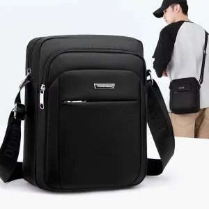 Single Strap Trendy Zipper Sling Bag Vintage Travel Large Capacity Luxury Shoulder Bag Men Designer Custom Satchel Bag with logo
