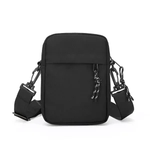 Single shoulder Bag with Zipper Messenger Bag Custom made Men’s Chest Crossbody Bag for Outdoor Travel