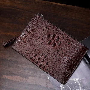 Slim Envelope Bag Men’s Clutch Bag Fashion Casual Crocodile Luxury Handbags