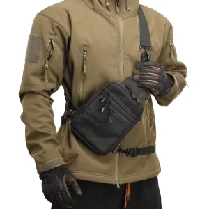 Sling Bag for Men Tactical Inspired Waterproof Utility EDC Mini Crossbody Chest Bag for Travel Work Sport