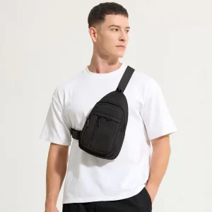 Sling Bags Crossbody Polyester Single Shoulder Men’s Messenger Chest Sling Bag for Men Waterproof Hiking Bag Pack