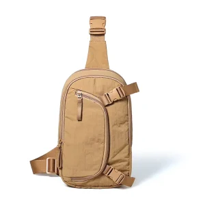 Small Batch Custom Logo Oxford Waterproof Outdoor Sport Single Shoulder Crossbody Men and Women Chest Pack Sling Bag