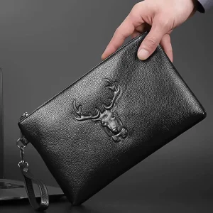 Small Clutch China manufacturer pu handbag Big Trend Purse Envelope Men’s Leather Hand Bag Thank You Bag for Small Business HH01