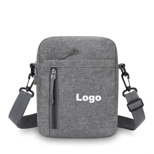 Small Men’s Nylon Sling Bag Casual Fashionable Crossbody Mini Size for Hiking Daily Travel Zipper Carry Phone