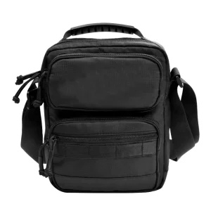 Small Men’s Waterproof Messenger Bag Crossbody Sling Purse Handbag for Work and School Casual Black Shoulder Bag