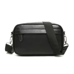 Small PU Messenger Bag for Men Crossbody Handbag Casual Shoulder Sling Travel Bags for Men Purse Daypack