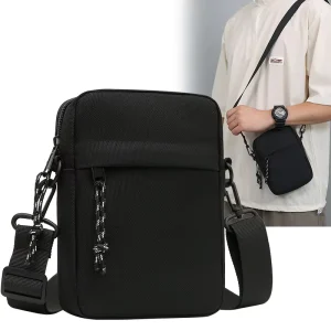 Small Shoulder Bag Men’s Oxford Sling Fanny Bag Stylish Men’s Messenger Bag Lightweight Mobile Phone Bag