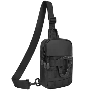 Small Sling Bag for Men Tactical Inspired Waterproof Utility EDC Mini Crossbody Chest Bag for Travel Work Sport