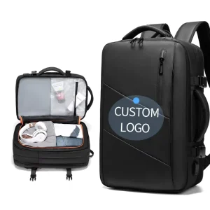 Smart 10cm Expandable Business Travel Backpack with USB Charging Port Dry Wet Separation Large Capacity Laptop Backpack Men