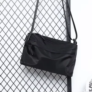 Solid Color Trendy Oxford Casual Men’s Shoulder Bag Minimalist Fashion Large-Capacity Waterproof Messenger Bag