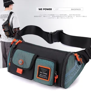 Sport Nylon Men’s Sling Chest Bag Lightweight Shoulder Phone Waterproof Cross Body