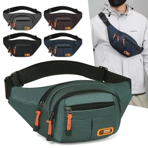 Sports Anti-Theft Pillow Shape Waist Bag Outdoor Multifunctional Men’s and Women’s Large Capacity Waterproof Mobile Phone Pouch