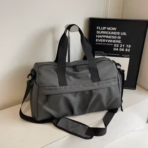 Sports Fitness Gym Bags for Men Outdoor Waterproof Large Travel Black Gym Bag