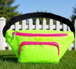 Sports Men’s Waist Bag Printed Casual Travel Single Shoulder Zipper Bag