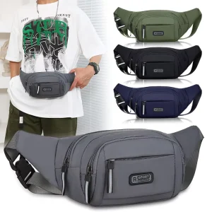 Sports Outdoor Men’s Women’s Pockets Multifunctional Wear-resistant Waterproof Large Capacity Cash Register Business Work Bag