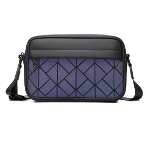 Street Fashion Men’s Leather Cover Waterproof Messenger Shoulder Crossbody Bag with Zipper Closure All Seasons Satchel
