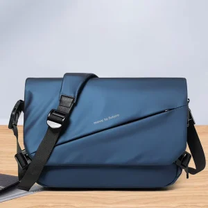 Stylish Casual Single Shoulder Crossbody Bag Customizable Chest Bag Waterproof Wear Resistant Business Polyester