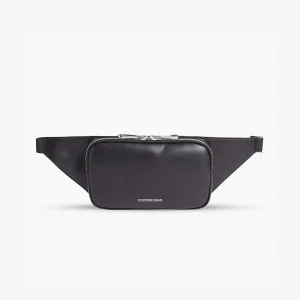 Stylish Daily Travel Bodybag Fanny Pack Men Black Genuine Lather Waist Bum Sport Shoulder Sling Chest Bags