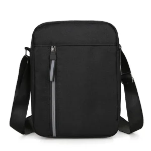 Stylish Durable Luxury Fashion Travel Shoulder Small Sling Water Resistant Crossbody Custom Men’s Messenger Bag
