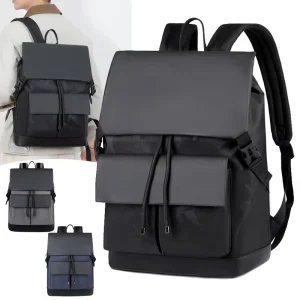 Stylish Men’s Backpack High End Laptop Bag for Travel Business School Cross Border Trendy Large Capacity Design