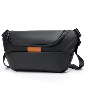 Stylish PU Waterproof Wear resistant Fabric Men’s Crossbody Bag Messenger Bag Suitable for Daily Travel