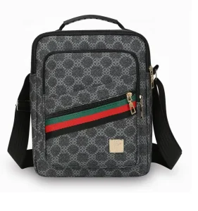 Stylish and Luxurious Men’s Handbag Crossbody Bag Large Capacity Geometric Pattern Casual Business Crossbody Bag